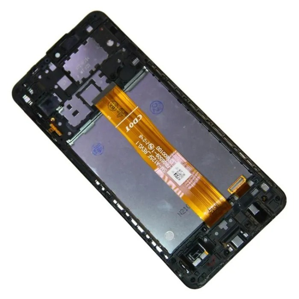 Дисплей для Samsung Galaxy A12 (A125F) с тачскрином и рамкой Черный - OR Ref. (SP)