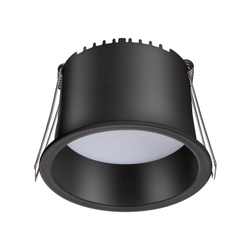 358900 SPOT NT22 472 черный Светильник встраиваемый светодиодный IP20 LED 4000К 9W 220V TRAN
