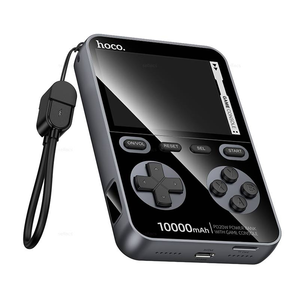 Портативный аккумулятор с игровой консолью Hoco Q47 10000mAh PD20W(black)