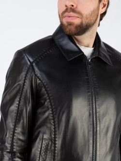 Кожаная куртка демисезонная бомбер