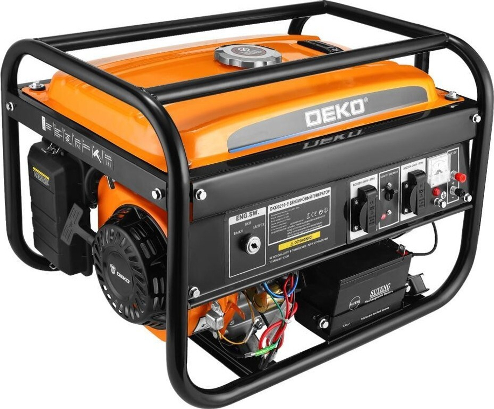 Генератор бензиновый DEKO DKEG210-E, 3,2 кВт, электростартер