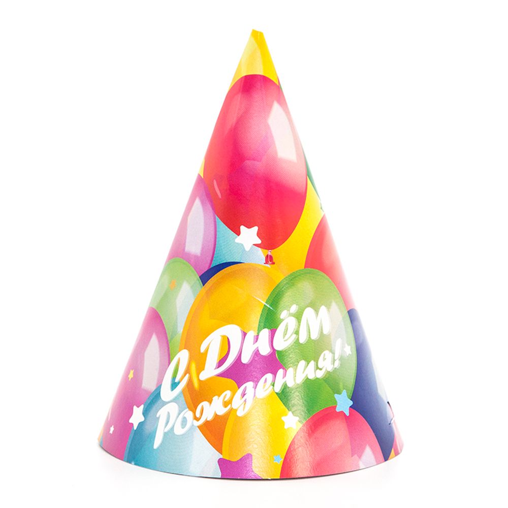 Колпаки, Воздушные шары, Разноцветный, 6 шт. в упак.