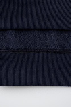 ZARA ОДНОТОННАЯ ТОЛСТОВКА, МОРСКОЙ СИНИЙ