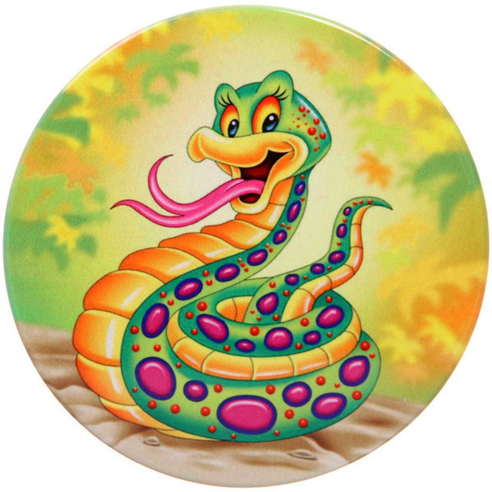 Подставка под кружку керамическая 10см «Радужный змей»