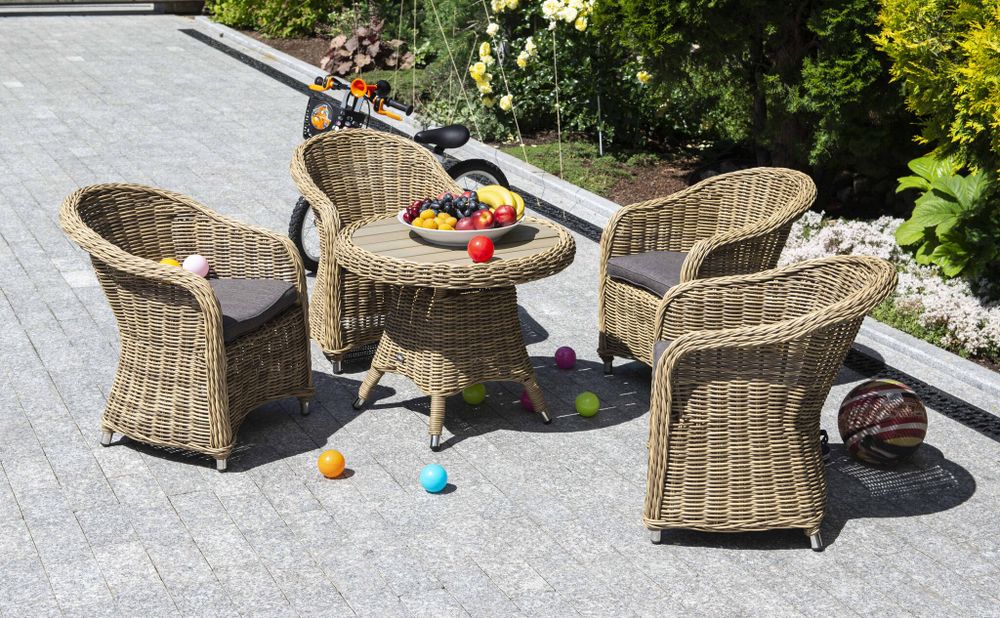 "Тильда" обеденная группа детская плетеная