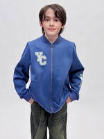 Бомбер трикотажный с начесом для мальчика 9-18 лет Fleur de Vie