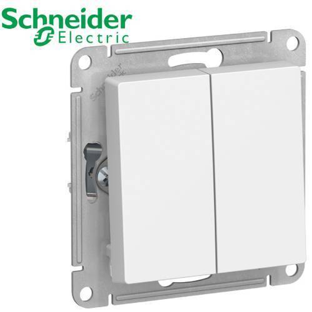 Переключатель 2-кл (белый) AtlasDesign Schneider ATN000165