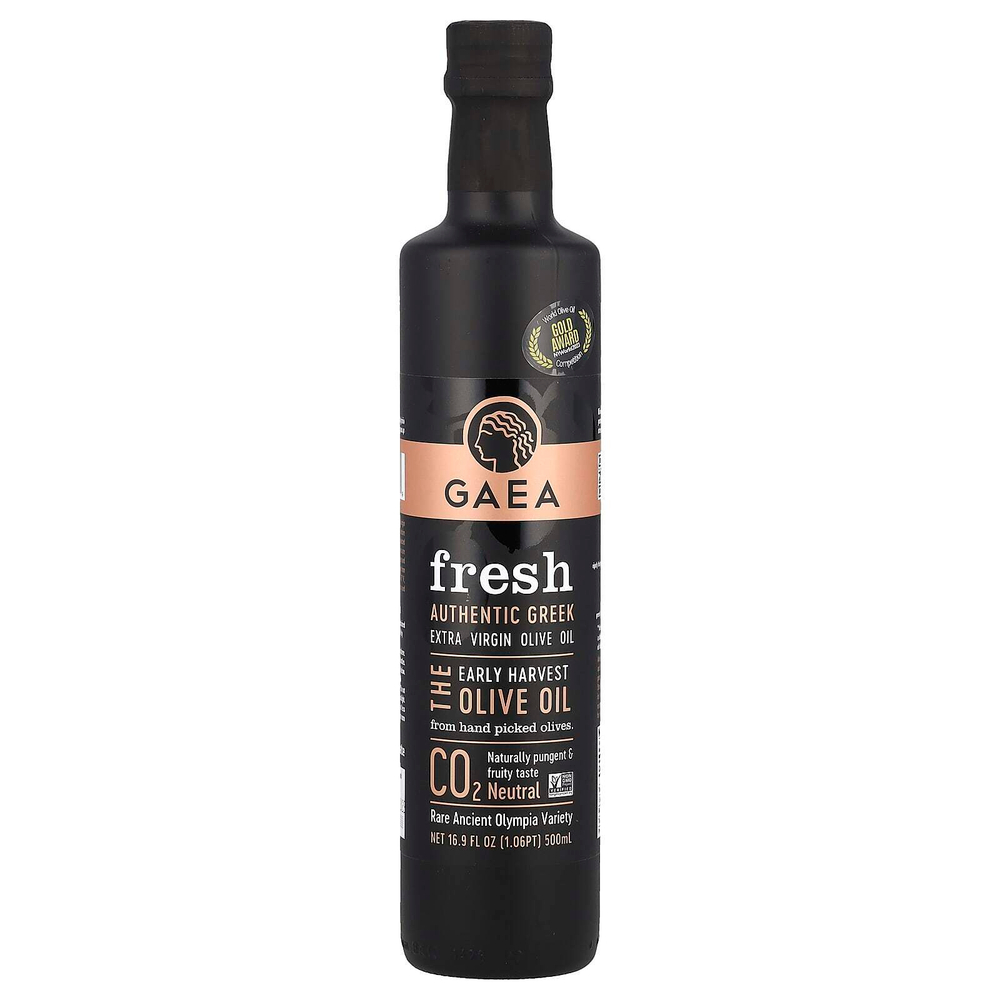 Gaea, Fresh, оливковое масло холодного отжима, 500 мл (16,9 жидк. унц.)