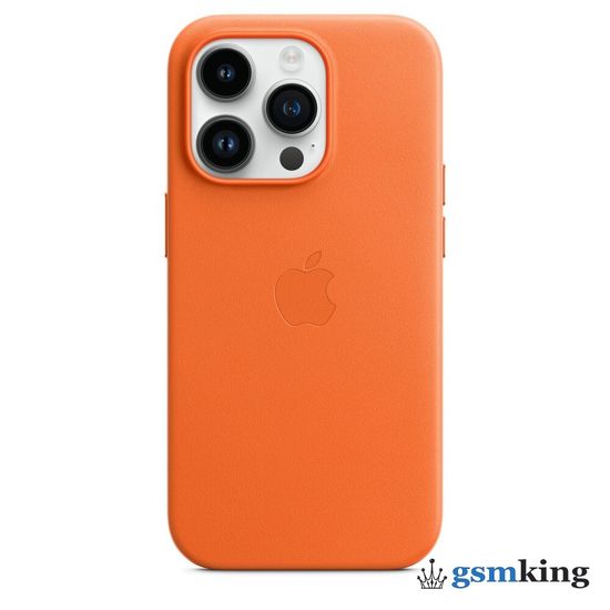 Apple Leather Case with MagSafe iPhone 14 Pro Orange (Оранжевый) MPPL3ZM/A