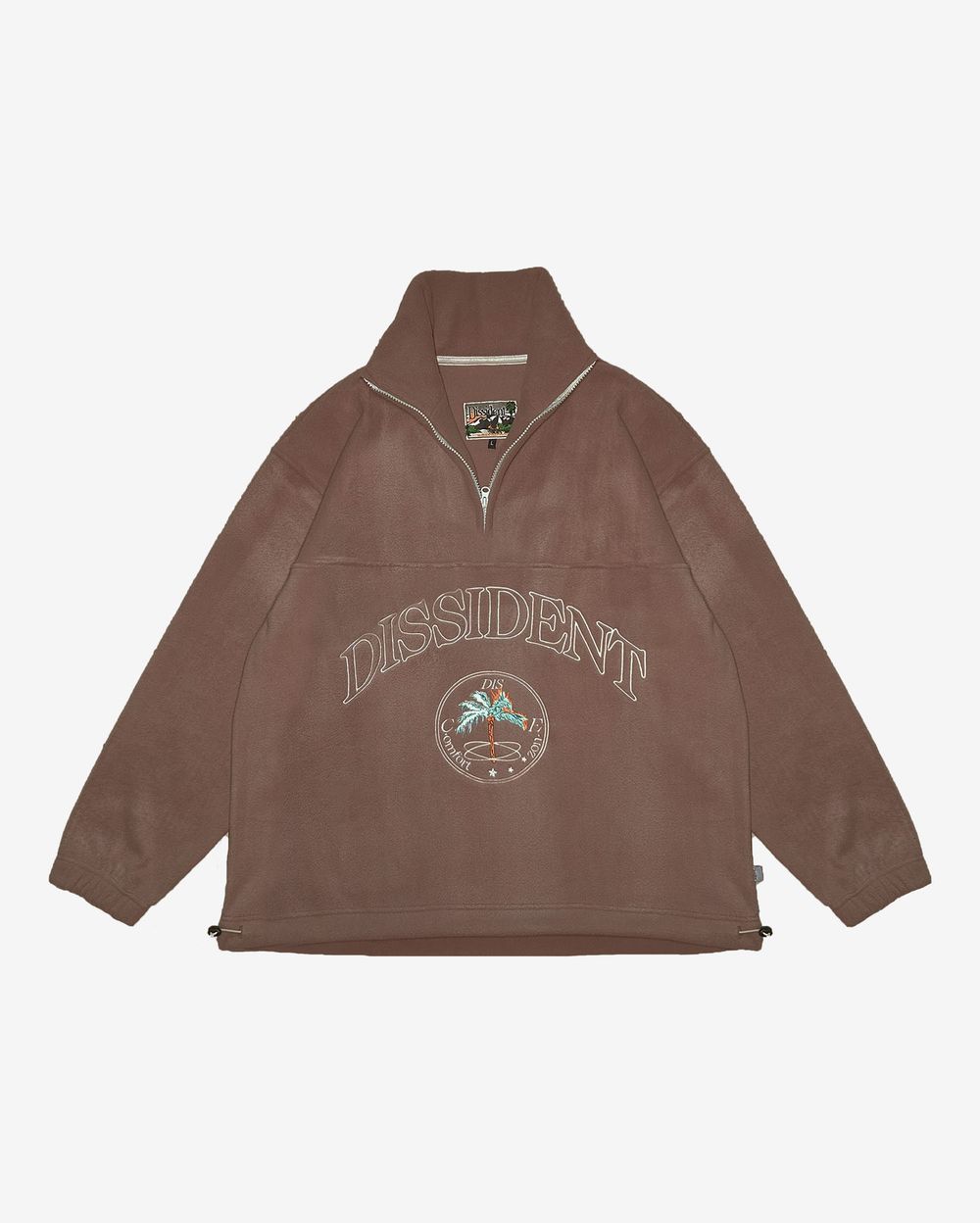 Толстовка Dissident флисовая DZ AW24 коричневая
