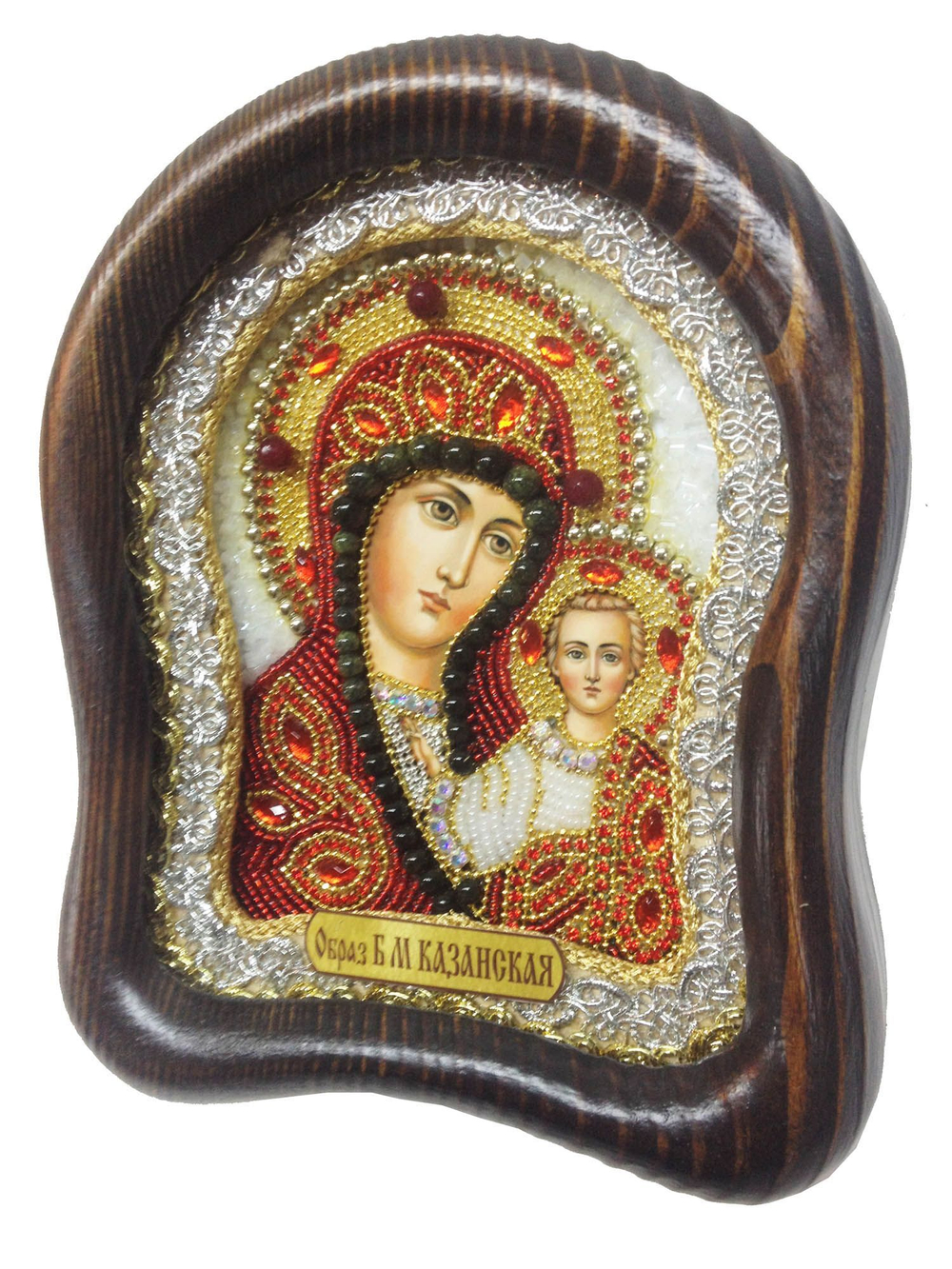 Икона Пресвятая Богородица Казанская бисер