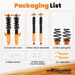 Maxpeedingrods 24 Way Damper Coilover Shock Strut подходит для автомобиля BMW 3 2-door Convertible (E46) 00-07 lowering kit