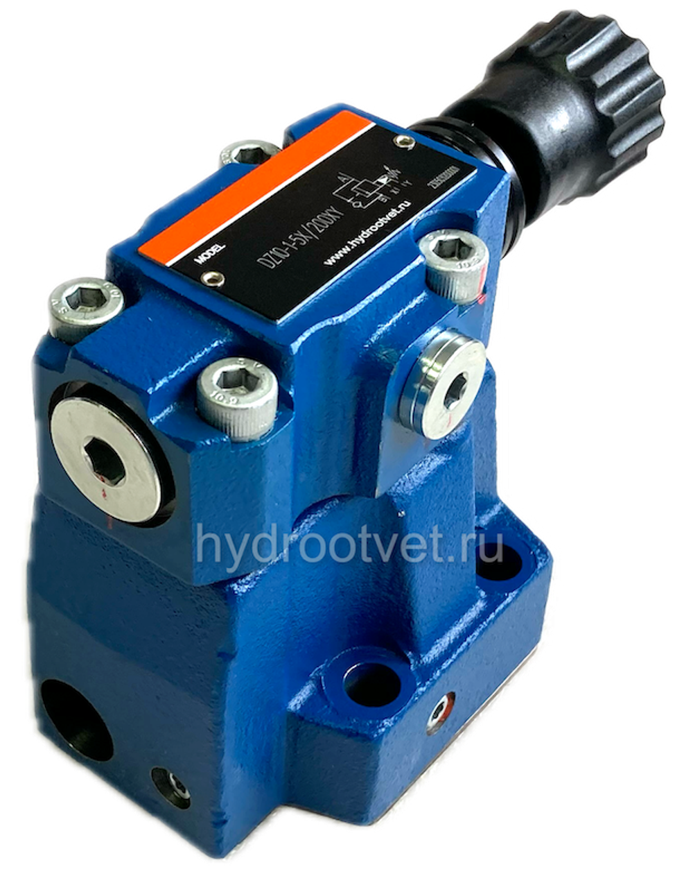 DZ10-1-5X/100 - Клапан последовательности непрямого действия Ду10, с обратным клапаном с давлением регулировки до 100 бар, каналы управления X и Y - внутренние