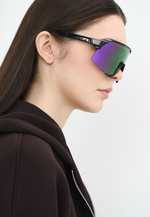 Спортивные очки с диоптриями 100% S3 Polished Black - HiPER Lavender Mirror Polarized Lens