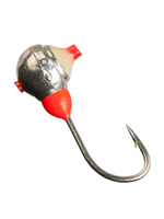 Мормышка Helios вольфрамовая Полусфера с отверстием 4мм 0,45гр Go с кембриком фосфорная (MW-3640C-GO)