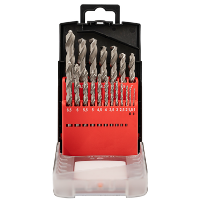Набор Спиральные сверла по металлу HSS, 19 шт