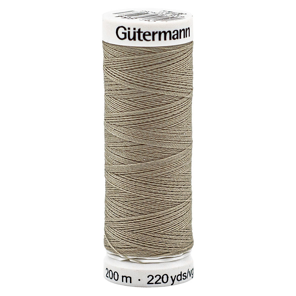 01 Нить Sew-All 100/200 м для всех материалов, 100% полиэстер Gutermann 748277 (854 пастельно-болотный)