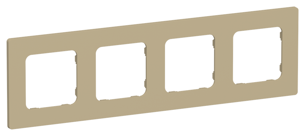 FLITE Рамка 4-местная РУ-4-К-ФлХ хаки IEK