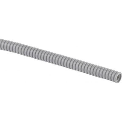 Труба гофрированная ЭРА Б0036838 Труба гофрированная ПВХ GOFR-16-100-PVC-building (серый) Строительная d 16мм с зонд. легкая 100м