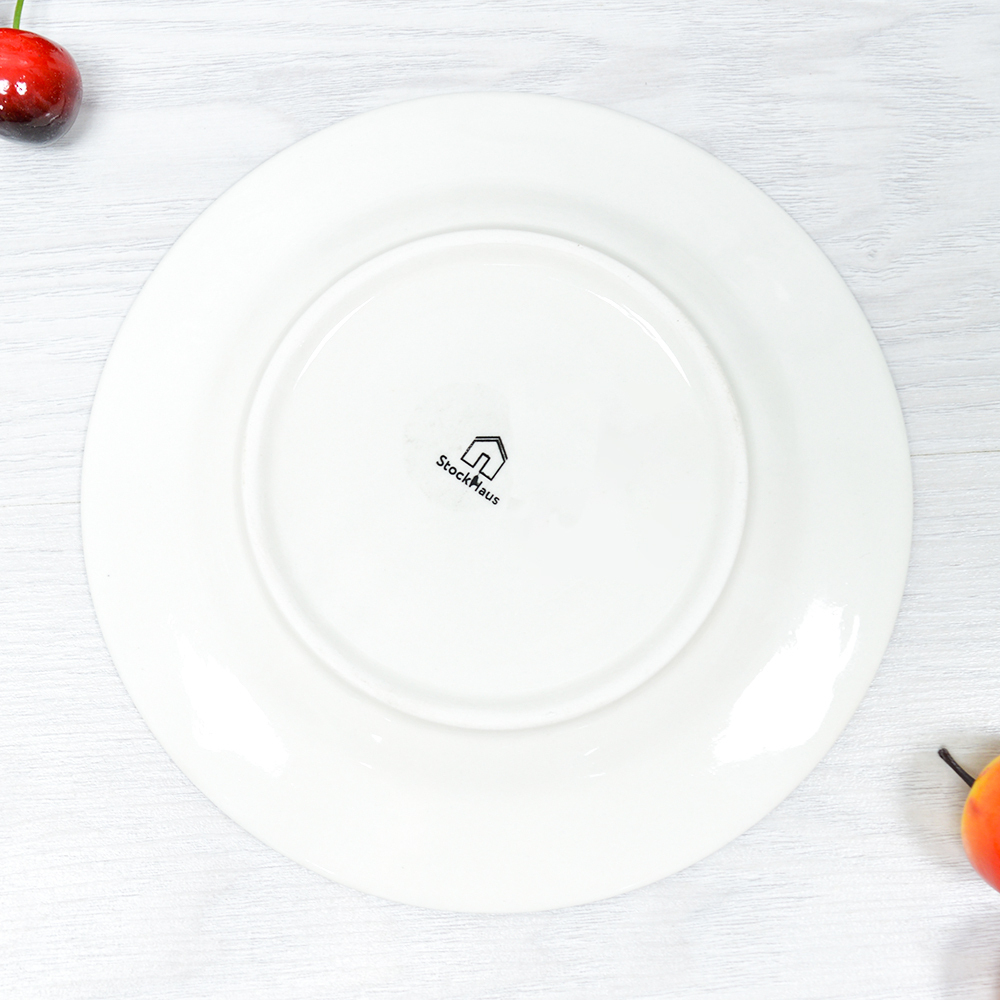 Тарелка десертная 20см Line (черный)