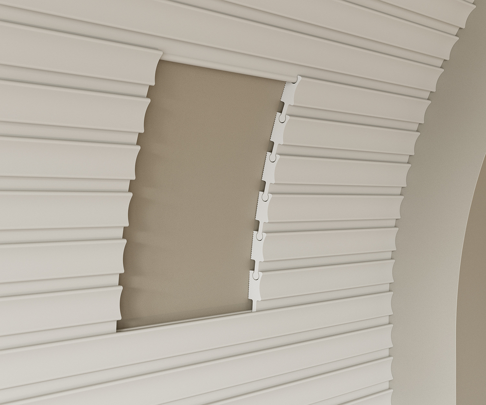 Cosca Decor. Заглушка ZP008, 30х18x2800мм, правая, для рейки RX008, Экополимер