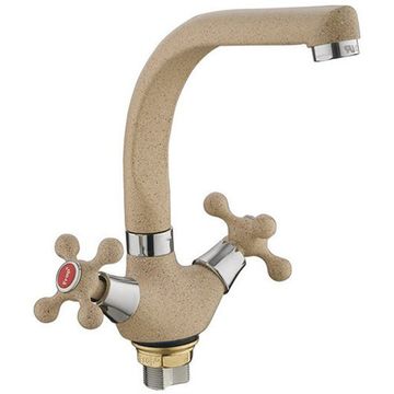 Смеситель кухня FRAP 5408-21 бежевый