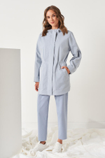 0094 Плащ женский (дымчато-голубой)