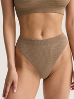 Купальные трусы бикини с высокой посадкой