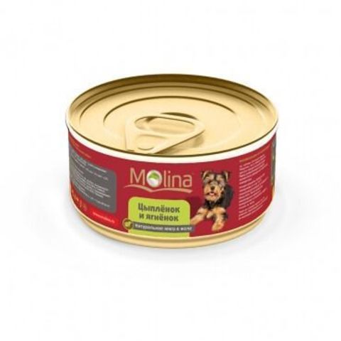 Molina консервы для собак цыпленок и ягненок в желе
