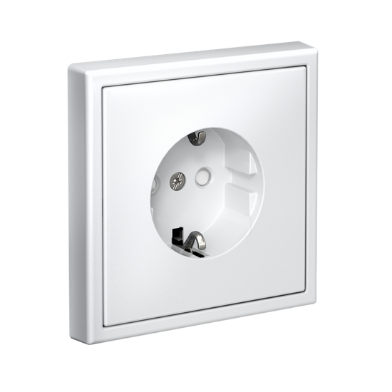 Розетка ArtGallery 16А с заземл. со шторками быстрозажим. клем. механизм бел. SE GAL000145S