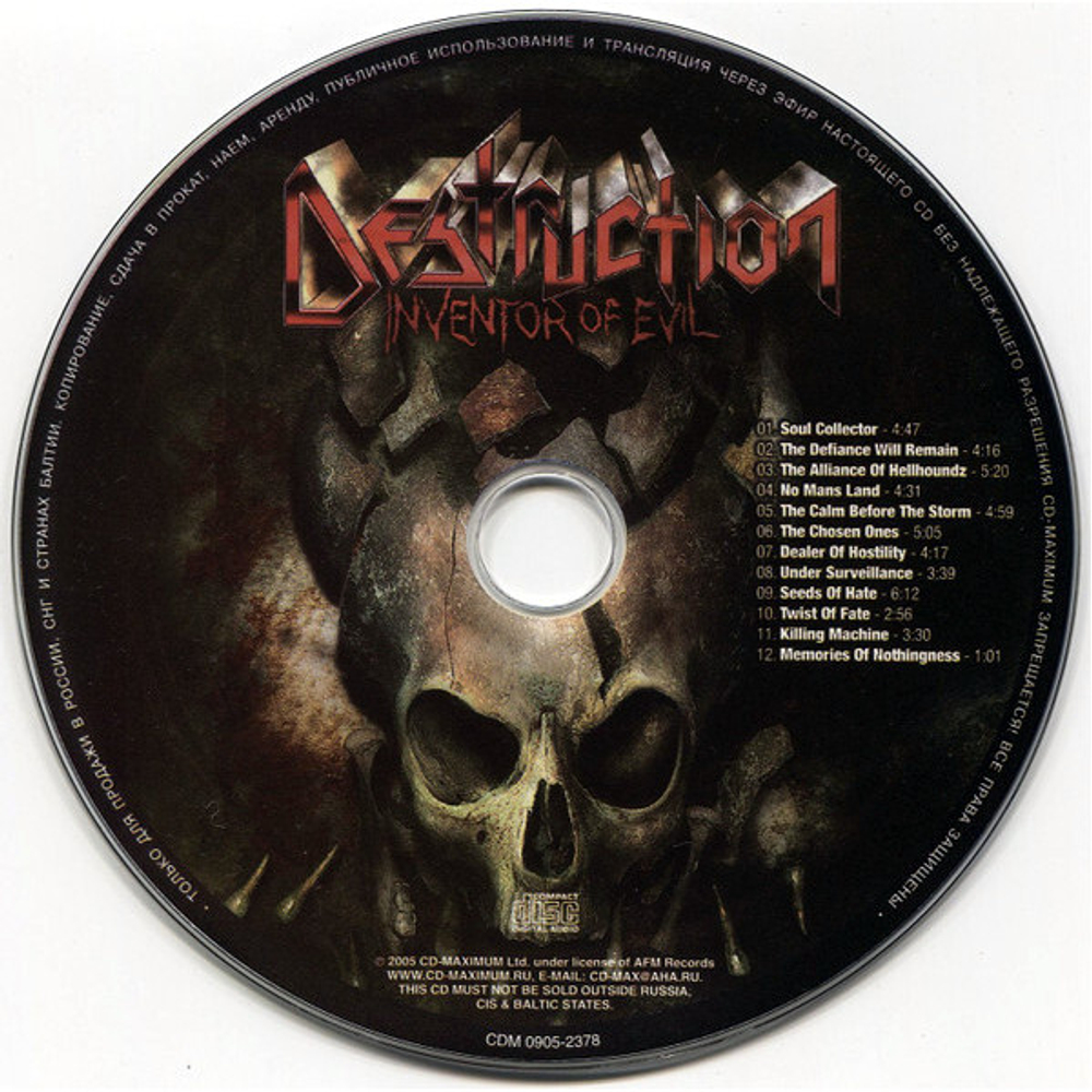 Destruction / Inventor Of Evil (RU)(CD)