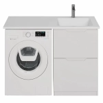 Тумба с раковиной напольная Dreja BONA 60/120 белый глянец