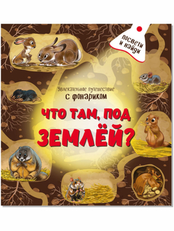 Книжка с фонариком "Что там, под Землёй?"