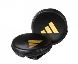 Лапы Speed Disk Punching Mitt Leather черно-золотые adiSDP01