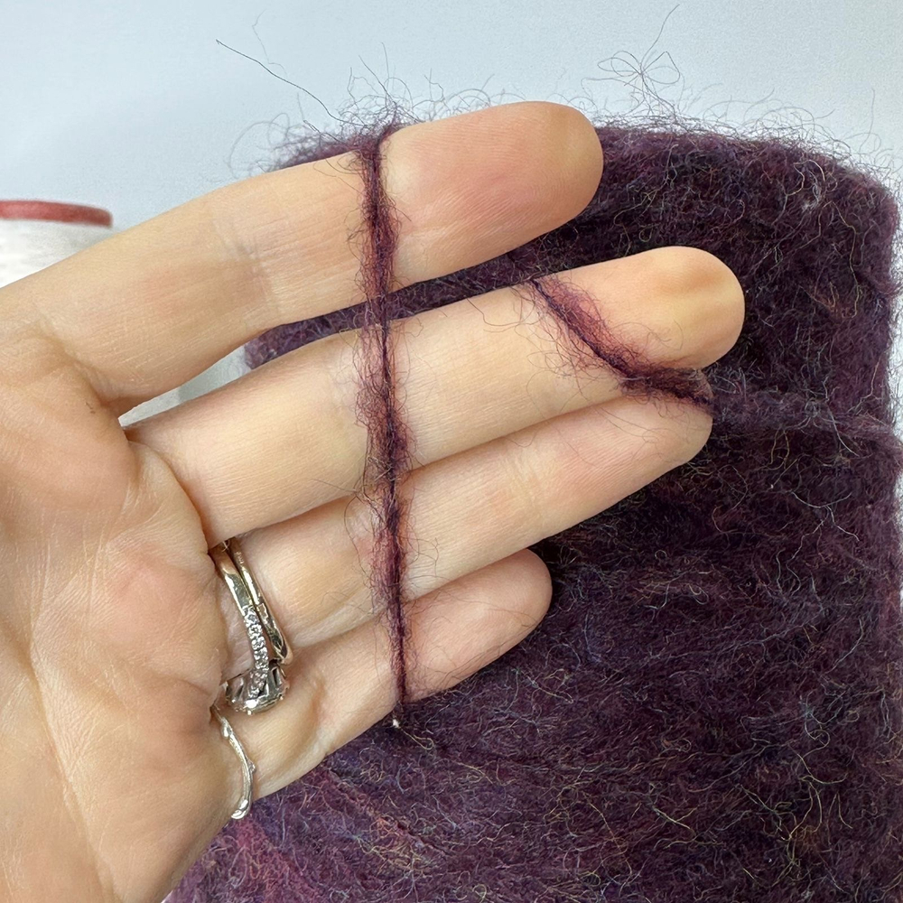CHANTE - Fashion Mill; 22% мохер, 10% меринос, 19% вискоза, 20% п/а, 29% p/c; 410м/100гр; col. 305198, цвет: баклажановый меланж