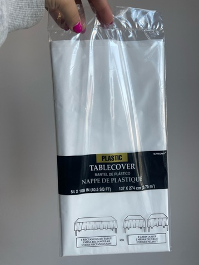 Скатерть п/э White (белый), 1,4х2,75 м/A.