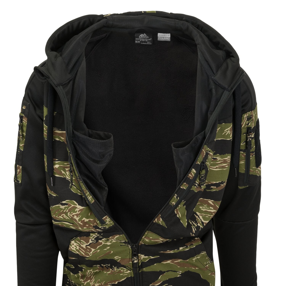 Helikon-Tex ROGUE Hoodie (FullZip) - Black / Tiger stripe