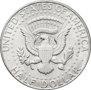 50 центов (1/2 доллара, half dollar) 1965-1969 США (Кеннеди)