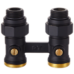 Узел нижнего подключения Royal Thermo прямой 1/2quot;х3/4quot; EK (черный)