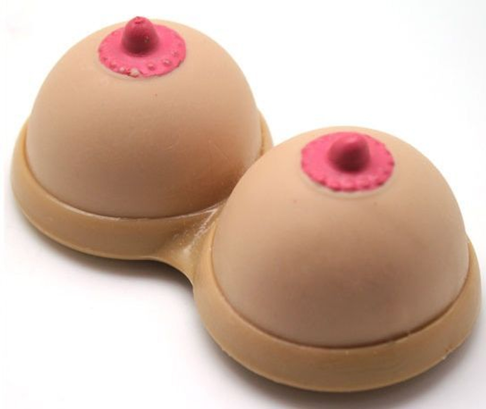 Подставка под руку для работы с мышкой в форме бюста (Цвет: телесный)