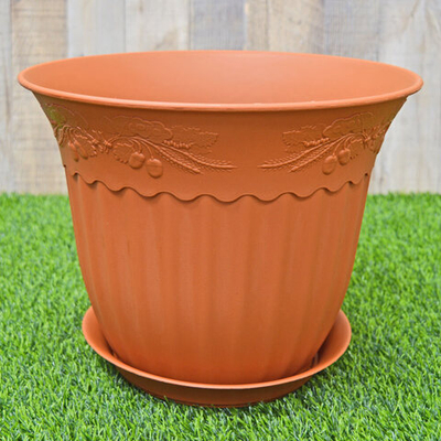 Кашпо Дубок 10л 30см терракот