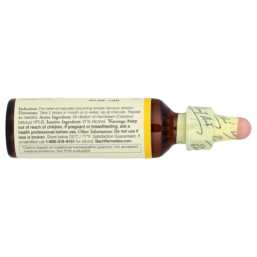 Bach, Original Flower Remedies, граб, 20 мл (0,7 жидк. унц.)