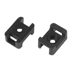 Площадка с монтажным отверстием под хомуты ЭРА NO-225-306 22х16 мм М4 чёрная 50 штук