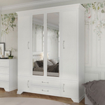 Шкаф для одежды ШР-4 ГРАЦИЯ 2 ящика 2 зеркала