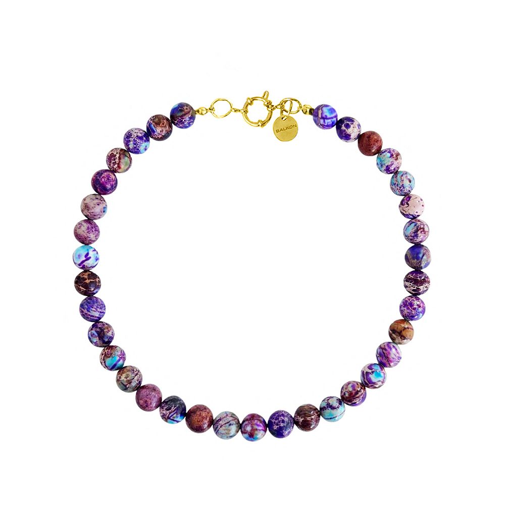 Колье Violetta из бусин камня