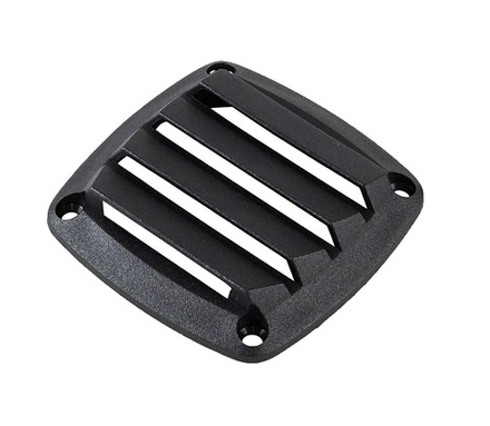 Решетка воздухозаборника 86х86х15 мм черный