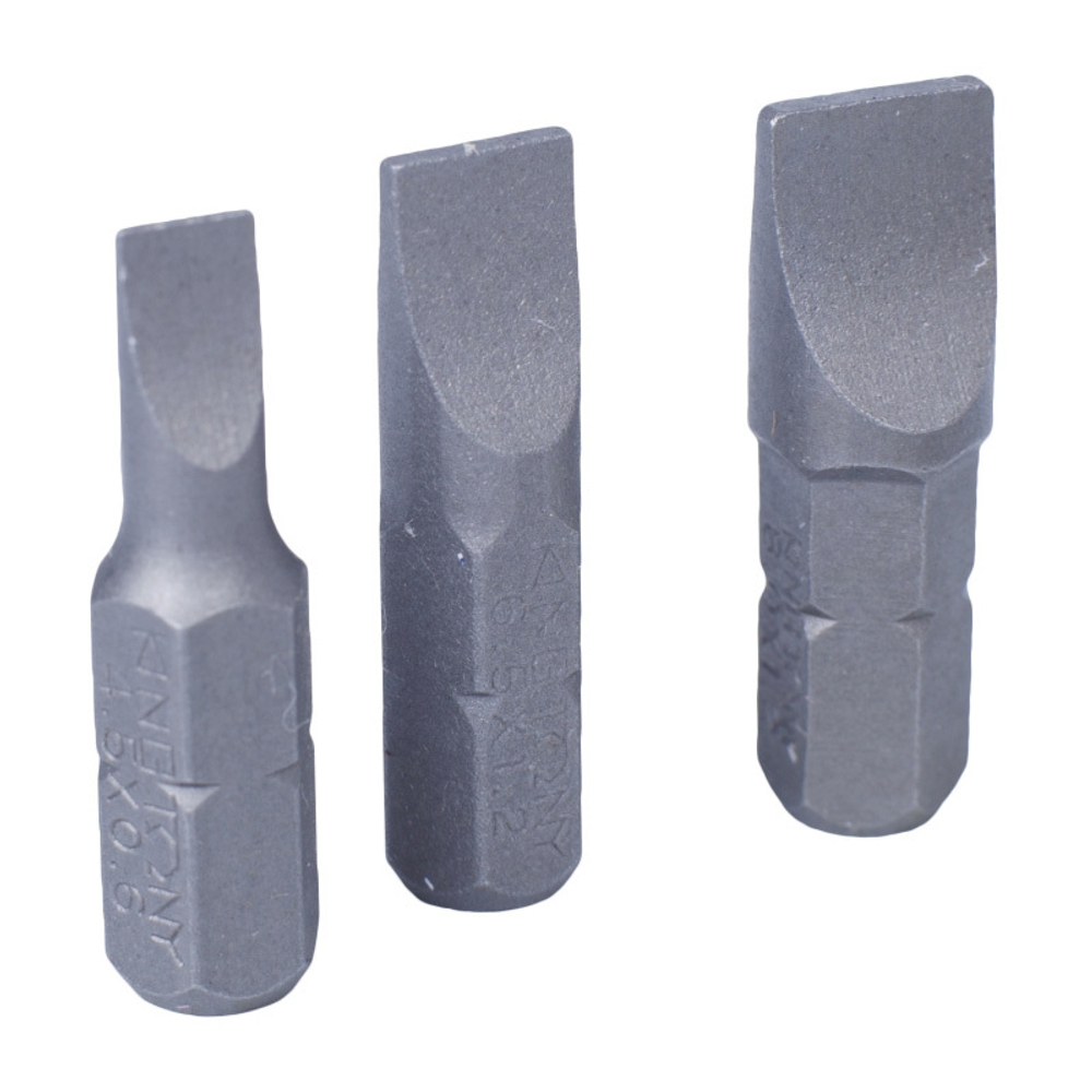 Набор вставок (бит) 1/4&quot;, Slotted, 4.5, 6.5, 8.0 мм, 3 предмета KING TONY 1003LQ