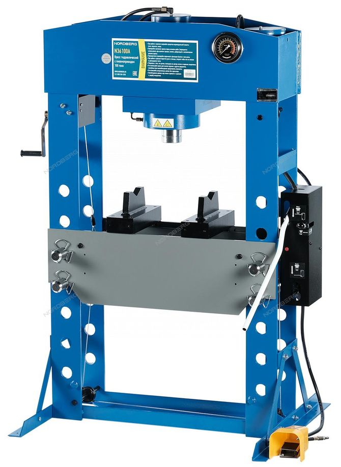 NORDBERG (N36100A) Гидравлический пресс, 100 т, пневмопривод