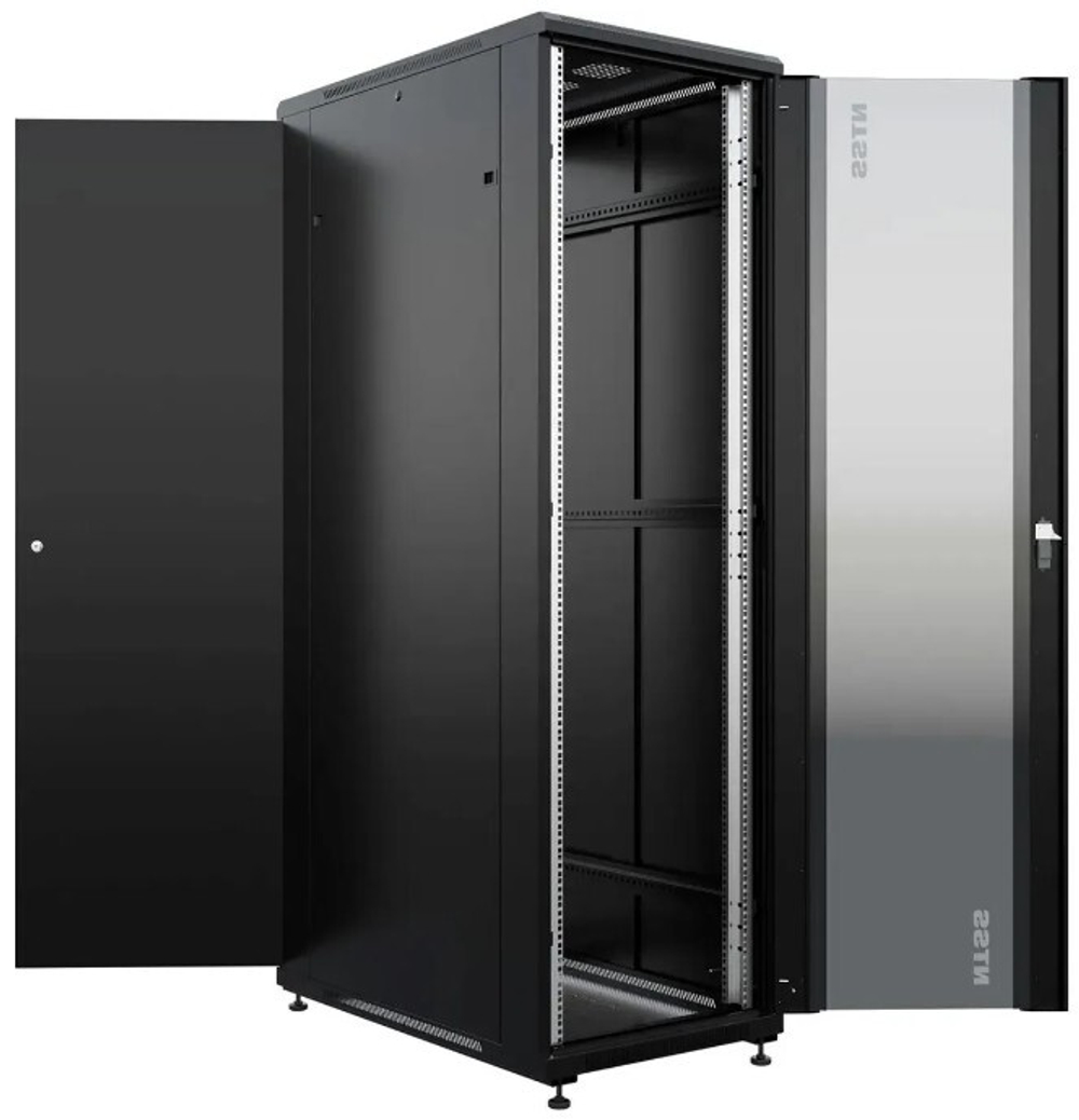 Шкаф напольный NTSS NTSS-R42U80100GS-BL