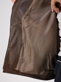 Кожаная куртка демисезонная косуха